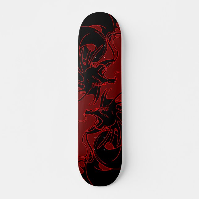 Anopurodon Double Black Dragon Skateboard (Front)