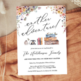 Another Adventure Going Away Party Invitation