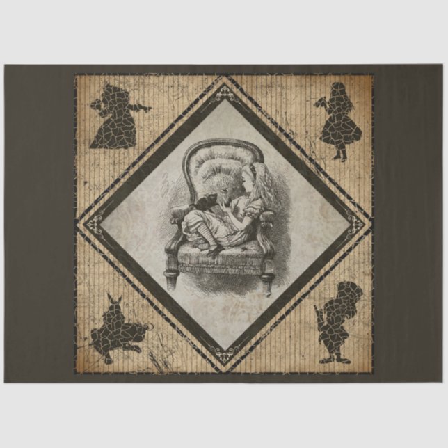 Another Alice in Wonderland Series Design 2 Tissue Paper (Front)