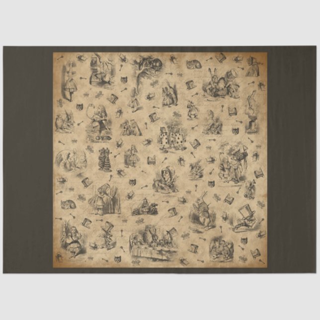 Another Alice in Wonderland Series Design 7 Tissue Paper (Front)