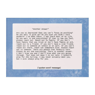 Another Answer With Photo Background Acrylic Print