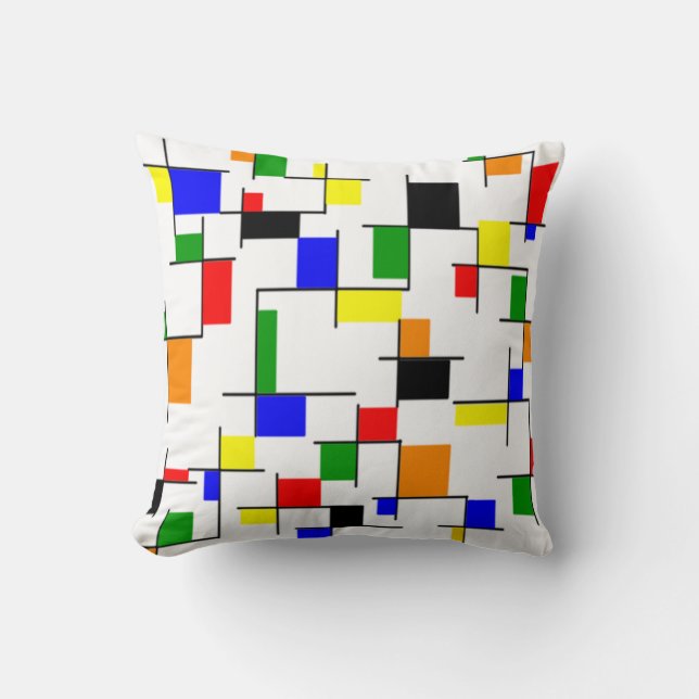 Another Bauhaus Throw Pillow (Front)