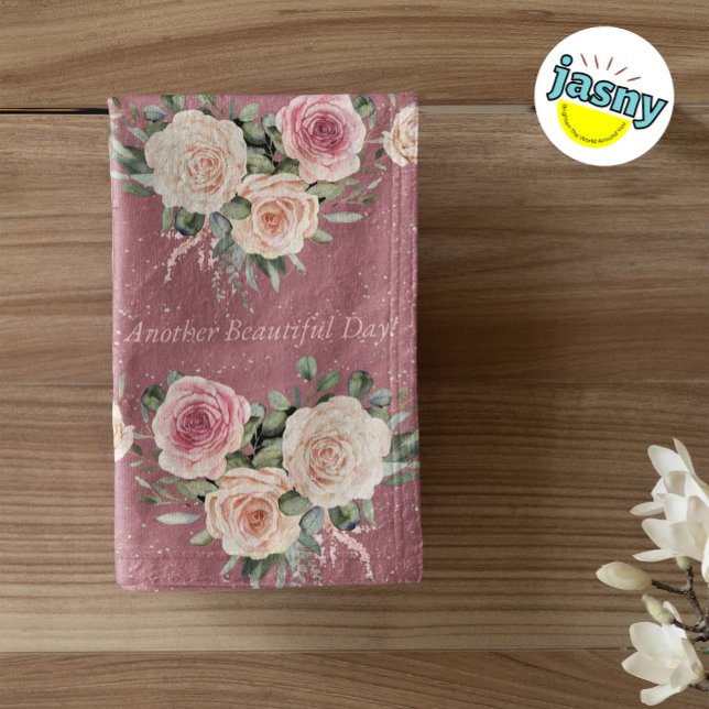 Another Beautiful Day Watercolor Flowers Bath Towel Set (Creator Uploaded)