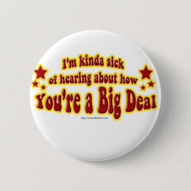 Another Big Deal Design Pinback Button (Front)