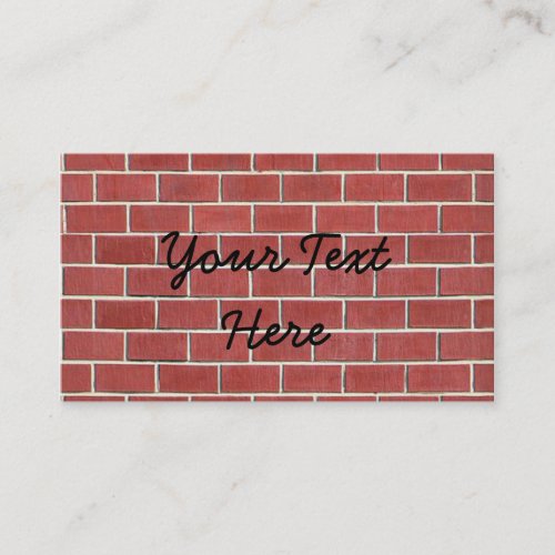 Another brick in the wall business cards