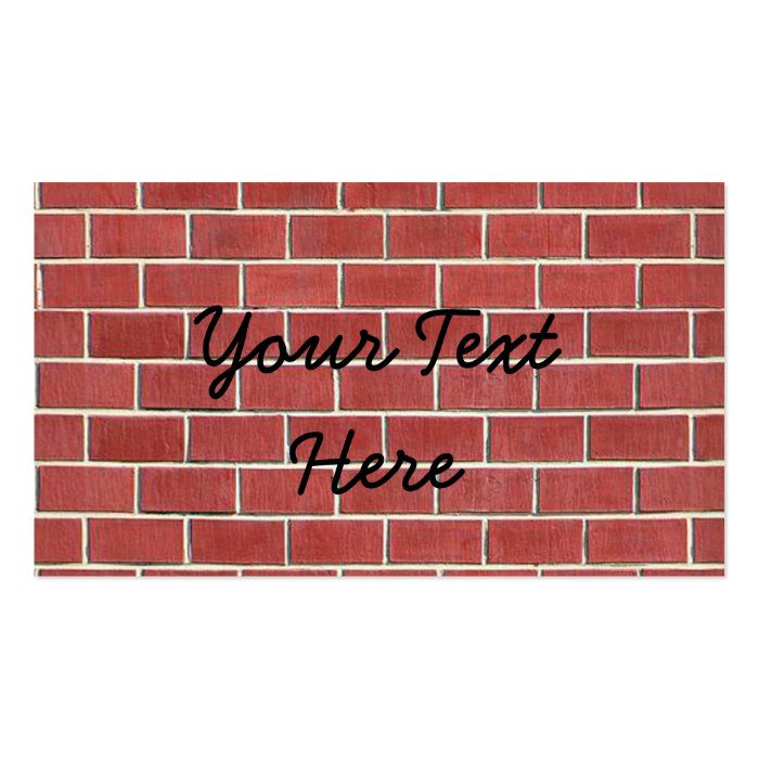 Another brick in the wall business cards