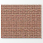 ANOTHER BRICK IN THE WALL! v.2 (Red Brick Pattern) Wrapping Paper (Flat)
