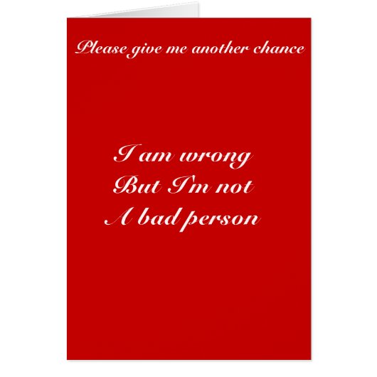 Another chance cards (Front)