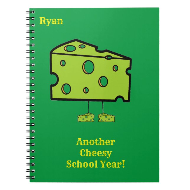 Another Cheesy School Year Wrapping Paper Notebook (Front)