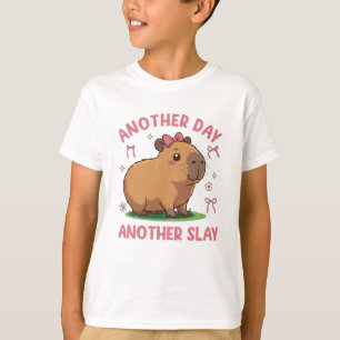 Another Day Another Slay Cute Capybara Lover Kawai T-Shirt