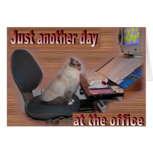 Another day at the office cards (Front Horizontal)
