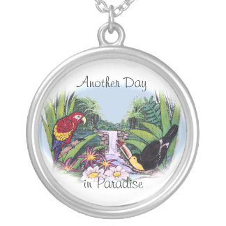 Another Day in Paradise Silver Plated Necklace