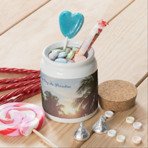 Another Day In Paradise Tropical Resort Candy Jar