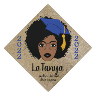 Another Educated Black Woman 2022 Name Graduation Graduation Cap Topper