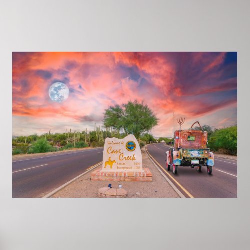 Another Glorious Autumn Afternoon in Cave Creek AZ Poster
