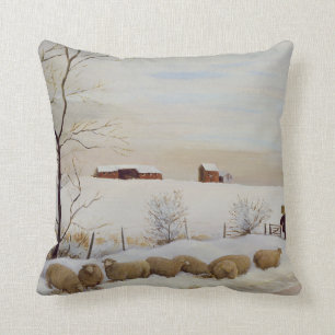 Another Hard Winter Throw Pillow
