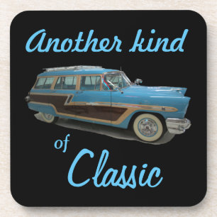 Another Kind of Classic 1956 Woodie Station Wagon Beverage Coaster