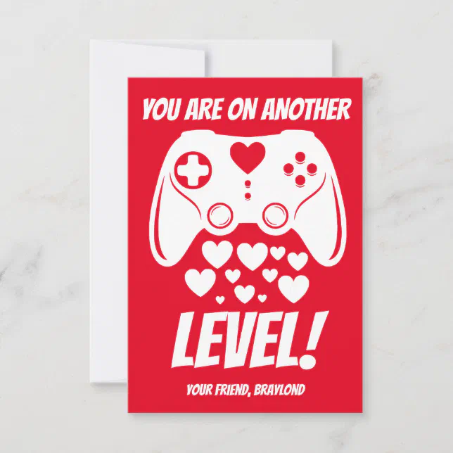Another Level Video Game Valentines Day Card Zazzle