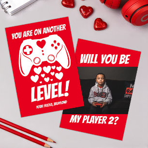 Another Level Video Game Valentines Day Card