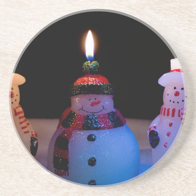 Another Lit Snowman Coaster (Front)