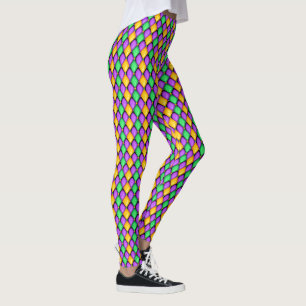 Another Mardi Gras Diamonds Pop Fashion Leggings