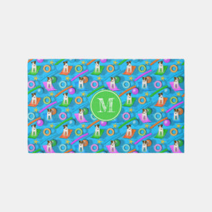 another Parson Jack Russell Terrier pool party Outdoor Rug