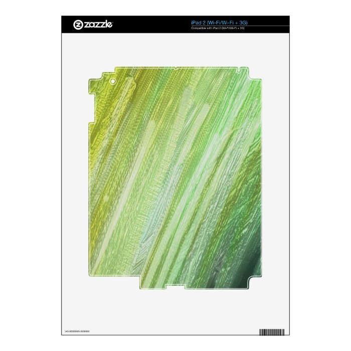 another rainbow, green iPad 2 skins