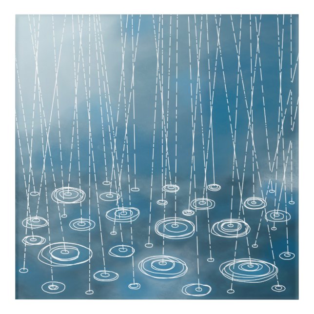 Another Rainy Day Painting Acrylic Print (Front)