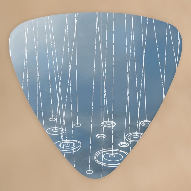 Another Rainy Day Painting Guitar Pick (Rainy weather art guitar pick)
