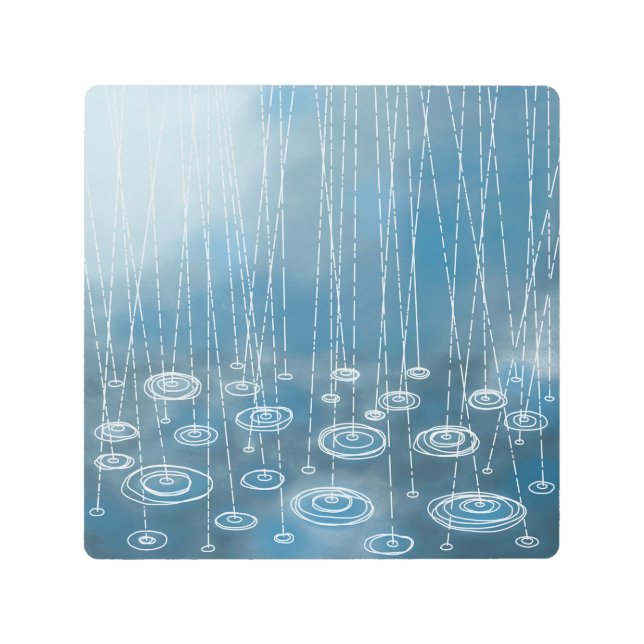 Another Rainy Day Painting Metal Print (Front)