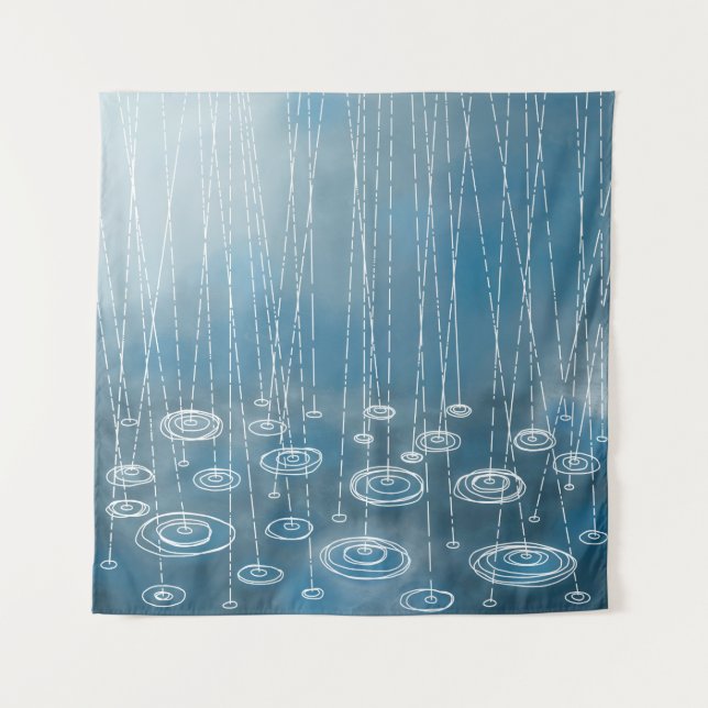 Another Rainy Day Painting Tapestry (Front)