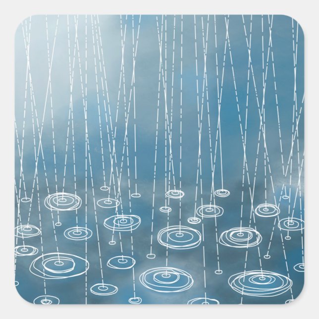 Another Rainy Day Square Sticker (Front)