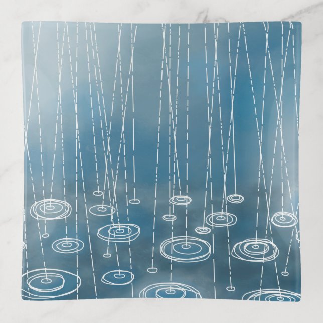 Another Rainy Day Weather Painting Trinket Tray (Front)