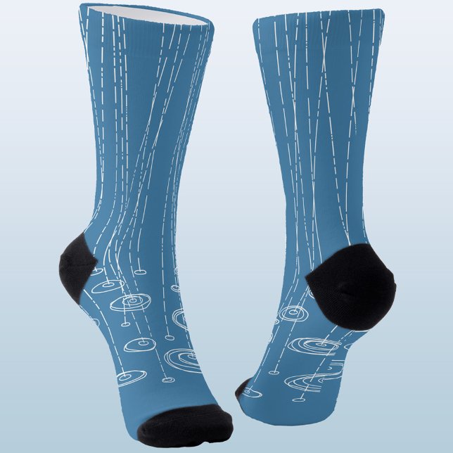 Another Rainy Day Weather Socks (Fun rainy weather socks for meteorologists and weather watchers.)