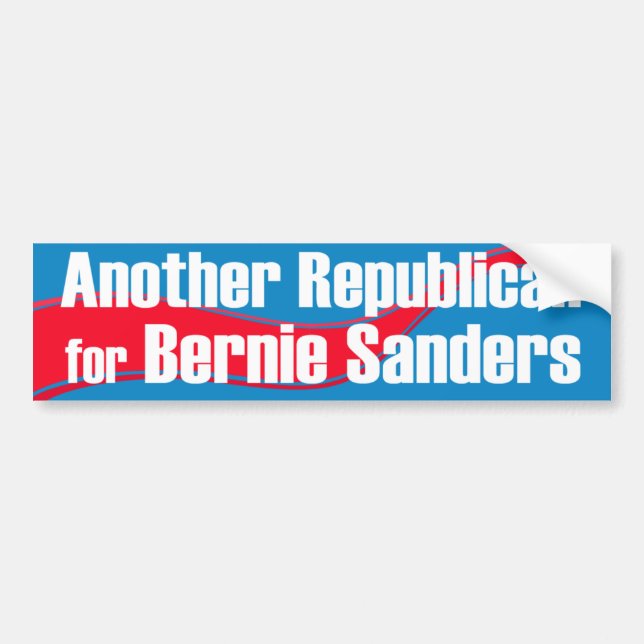 Another Republican for Bernie Sanders Bumper Sticker (Front)