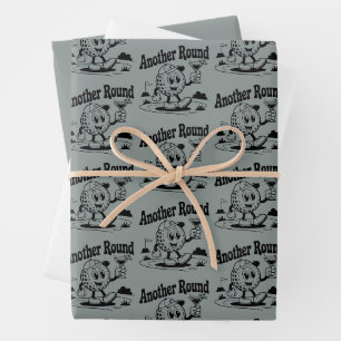 Another Round Golf Lover Sports Golfing Man  Wrapping Paper Sheets