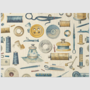 Another Sewing Junk Journal Series Design #3 Tissue Paper