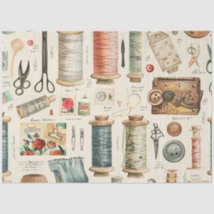 Another Sewing Junk Journal Series Design #6 Tissue Paper