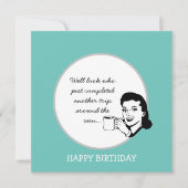 Another Trip Around the Sun Funny Retro Birthday Card | Zazzle