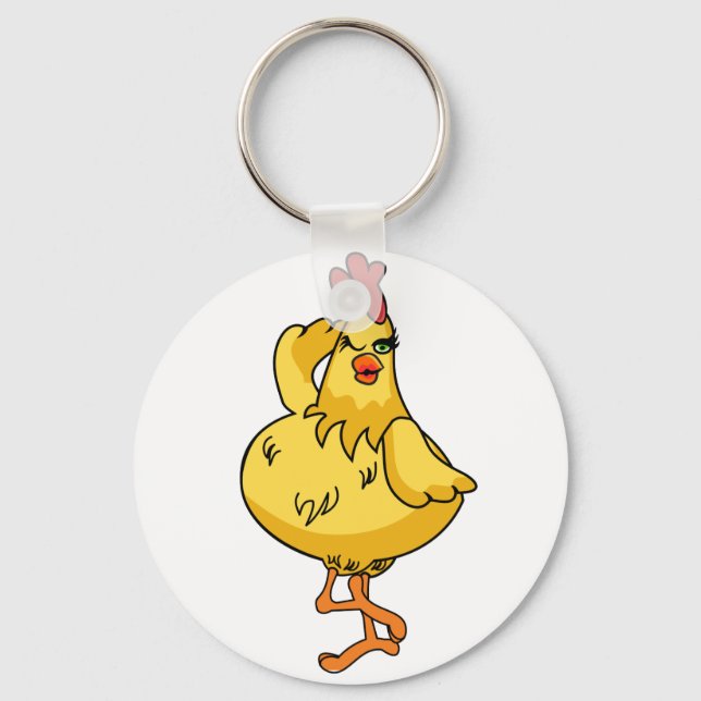 Another very silly Chicken Keychain (Front)
