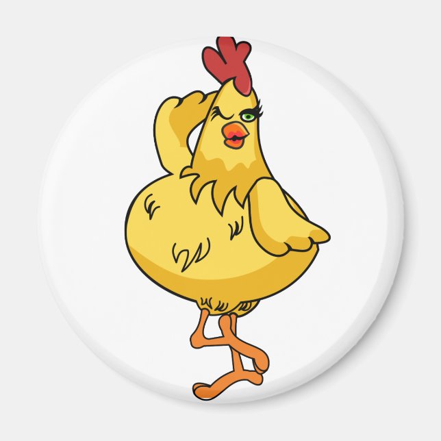 Another very silly Chicken Magnet (Front)
