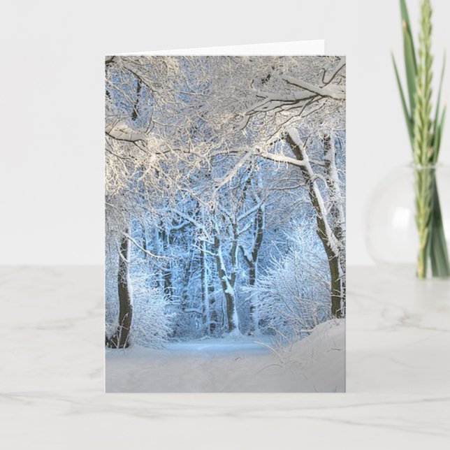 another winter wonderland holiday card (Front)