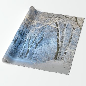 Another Winter Wonderland Wrapping Paper by MehrFarbeImLeben at Zazzle