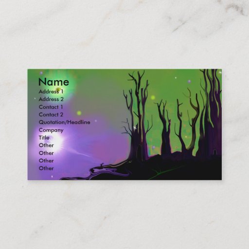 Customizable Another World's Eclipse business card