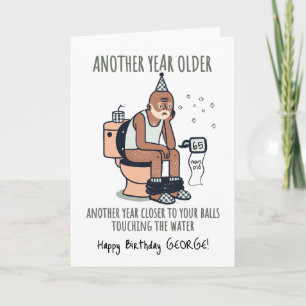 "Another year older" 75 Funny birthday card