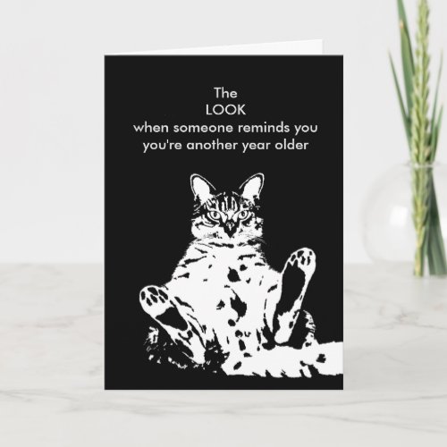 Another Year Older Grumpy Cat Birthday Card