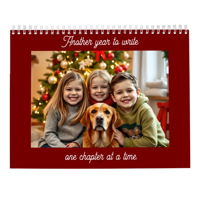 Another Year to Write One Chapter at a Time  Calendar (Back)