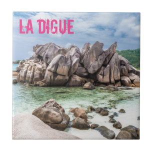 Anse Cocos Seychelles La Digue Beach gift Ceramic Tile