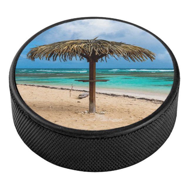 Anse des Rochers beach Hockey Puck (3/4)
