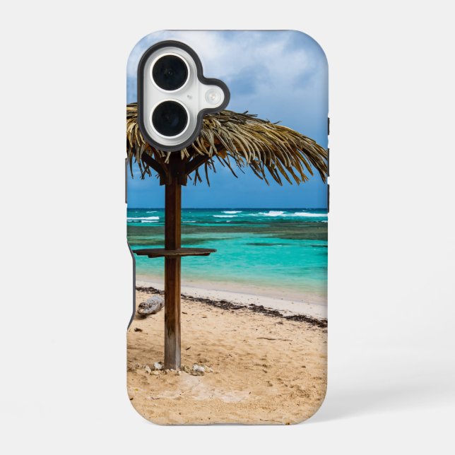 Anse des Rochers beach Iphone Case (Back)